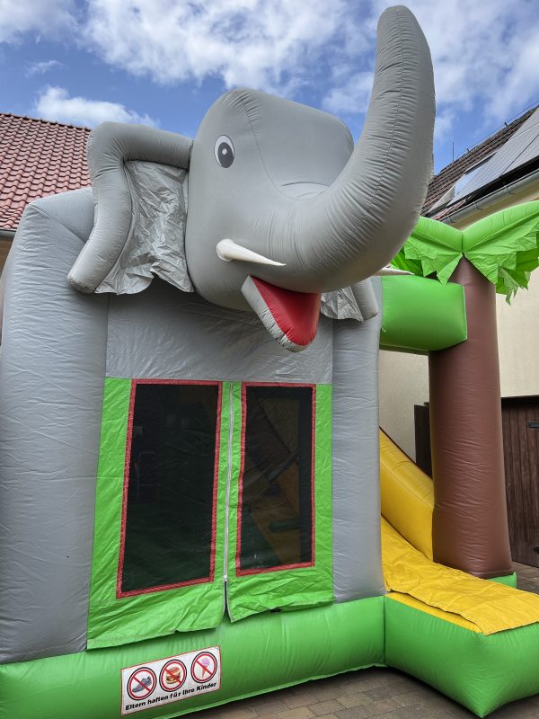 Hüpfburg Elefant mit Rutsche