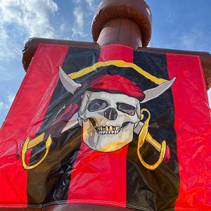 hüpfburg piratenschiff 8x4 flagge groß